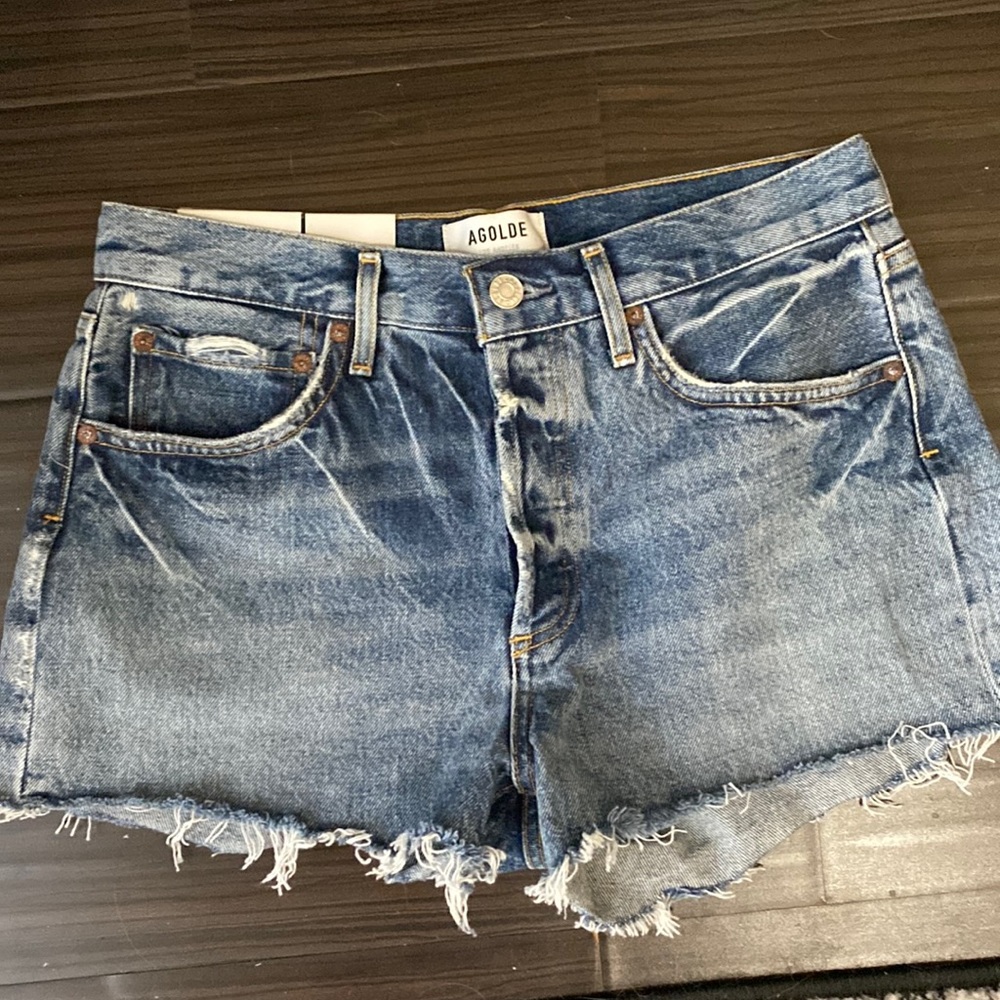 NWT AGOLE Parker denim shorts 27